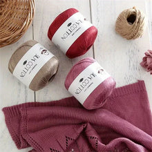 Load image into Gallery viewer, Silk Cotton Yarn - Fine Lace Thread for Crochet, Knitting Sweater,Shawls, Scarves, and DIY Crafts, Soft Durable Yarn 1.76oz/pc