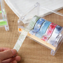 Load image into Gallery viewer, Creative Washi Tape Cutter Set Tape Tool Transparent Tape Holder Tape Dispenser School Supplies Office Stationery For Student