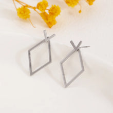 Load image into Gallery viewer, Retro Minimalist Geometric Square Detachable Triangles Stud Earrings for Women Fashion Jewelry Accessories Party Gifts