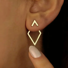Load image into Gallery viewer, Retro Minimalist Geometric Square Detachable Triangles Stud Earrings for Women Fashion Jewelry Accessories Party Gifts