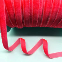 Load image into Gallery viewer, 5 Yards 3/8&quot;(10mm) Velvet Ribbon Wedding Party Decoration Handmade  Gift Wrapping Hair Bows DIY Christmas