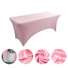 Load image into Gallery viewer, Table Cloth Wedding Decoration Stretch Banquet Table Cover Rectangle Hotel Birthday Party Meeting Room Nice Design