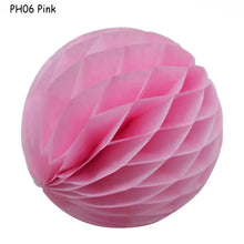 Load image into Gallery viewer, 5pcs/lot 10/15cm Decorative Paper Honeycomb Ball Pastel Flower Wedding Kid Birthday Party Decoration Baby Shower Supplies8Z