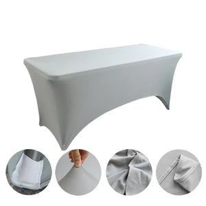 Table Cloth Wedding Decoration Stretch Banquet Table Cover Rectangle Hotel Birthday Party Meeting Room Nice Design