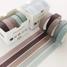 Load image into Gallery viewer, 5Pcs Sakura Washi Tape Set Basic Decorative Adhesive Tape Journal Supplies Washitape Stationery Scrapbooking Cute Masking Tape