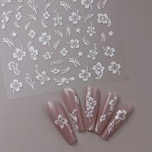 Load image into Gallery viewer, 1pcs 3D Bronzing Gold Love Heart Nail Art Stickers Y2K Holographic Stars Sun Sliders Starlight DIY Decals Manicure Decoration