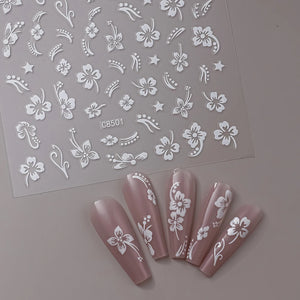 1pcs 3D Bronzing Gold Love Heart Nail Art Stickers Y2K Holographic Stars Sun Sliders Starlight DIY Decals Manicure Decoration