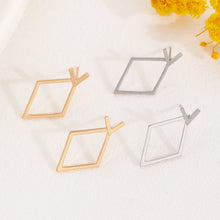 Load image into Gallery viewer, Retro Minimalist Geometric Square Detachable Triangles Stud Earrings for Women Fashion Jewelry Accessories Party Gifts