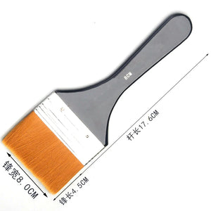 DIY Paint Brush Nylon Hair painting art brush Easy To Clean wooden cleaning brush