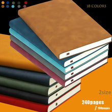 Load image into Gallery viewer, A5 A6 Sheepin Notebook Leather Office Journal Diary notepad Stationery Student Class lined NoteBook 160pages/240pages