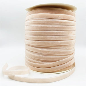 Free shipping 5 yards 3/8 "10mm Khaki Glitter Velvet Ribbon Headband Clips Bow Decoration #RS-20