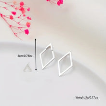 Load image into Gallery viewer, Retro Minimalist Geometric Square Detachable Triangles Stud Earrings for Women Fashion Jewelry Accessories Party Gifts