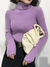 Load image into Gallery viewer, Turtleneck Sweater Womens 2024 Autumn Winter Tops Korean Slim Women Pullover Jumper Knitted Sweater Pull Femme Hiver Truien