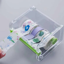 Load image into Gallery viewer, Creative Washi Tape Cutter Set Tape Tool Transparent Tape Holder Tape Dispenser School Supplies Office Stationery For Student