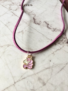 Pastel Purple Unicorn Necklace