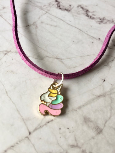 Pastel Rainbow Unicorn Necklace