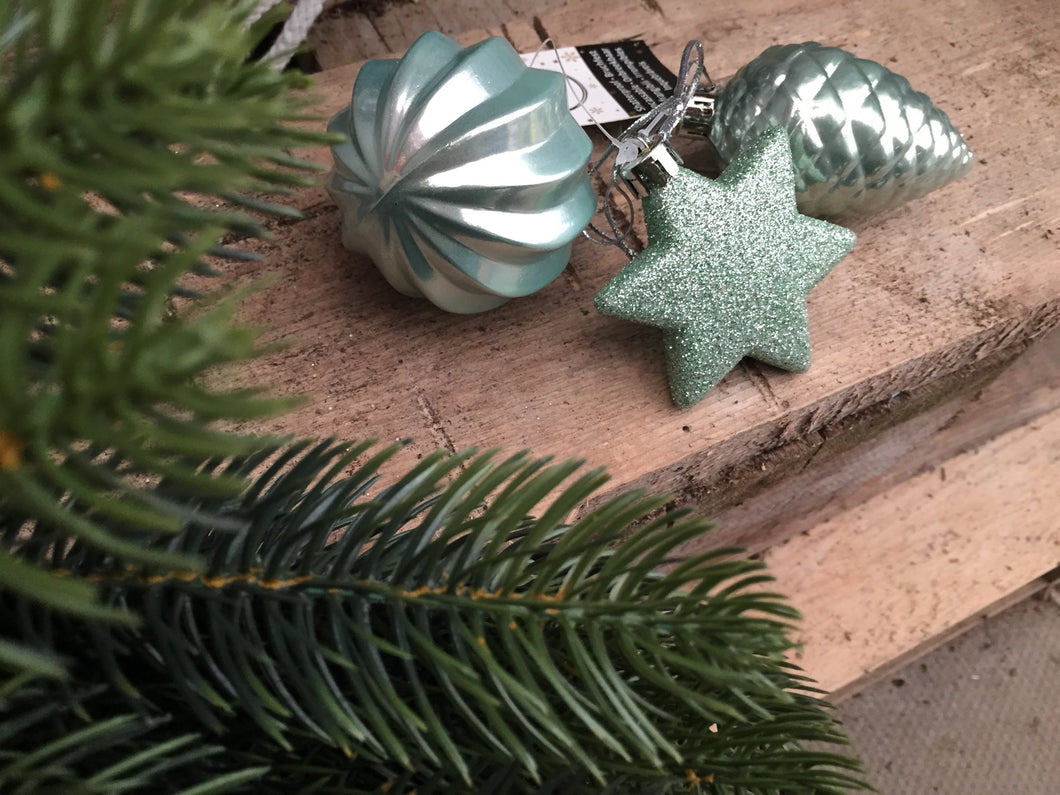 Mint Green Bauble Christmas Decoration