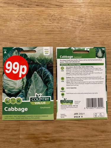 Cabbage ‘Greyhound’ Seeds